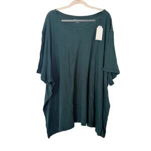 NWT Universal Standard Dolman Sleeve Tunic Top Teal Oversized Minimalist 4XL